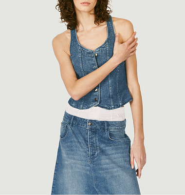Gilet en jean Delaitre