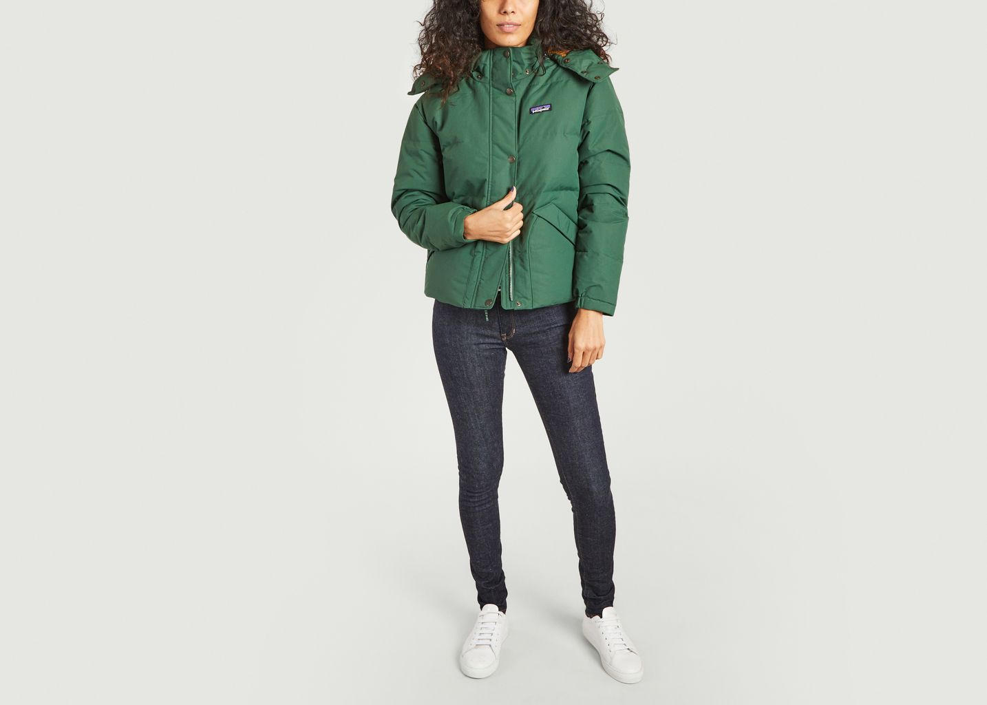 Downdrift hooded short down jacket 