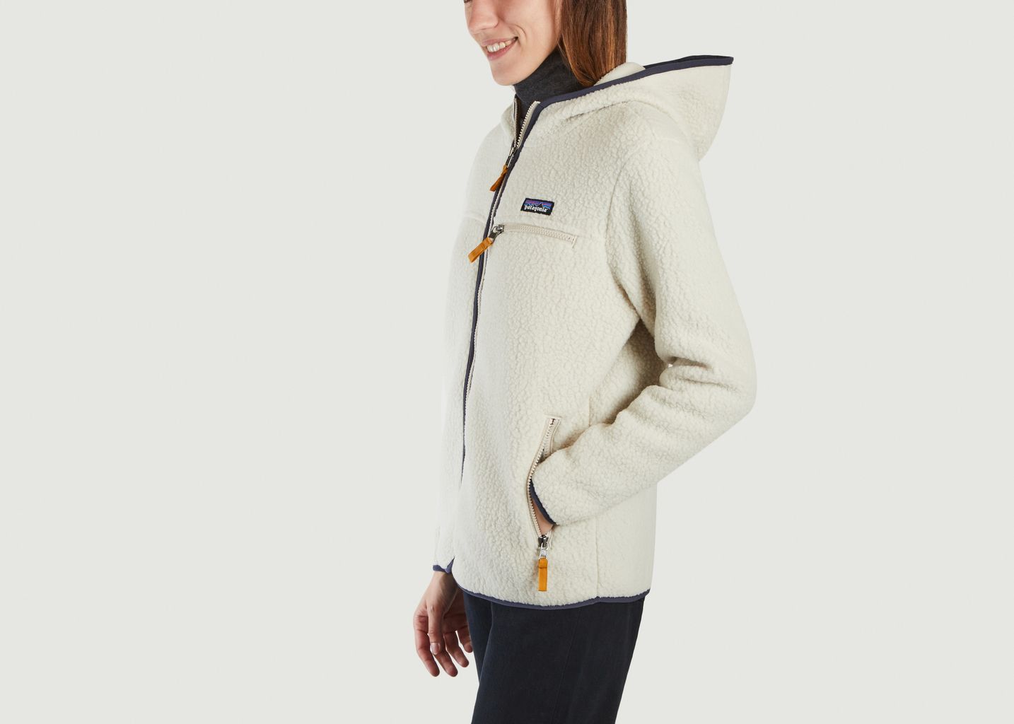 Patagonia women's retro outlet pile hoody pelican