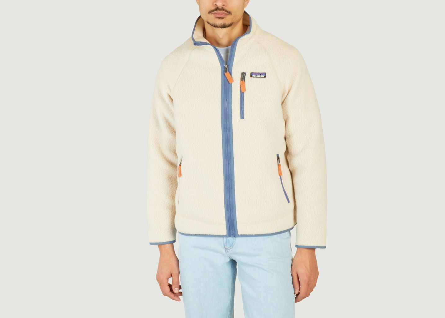 Zipped fleece with stand-up collar - Patagonia