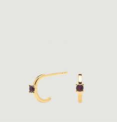 Lux Cavalier gold plated silver earrings