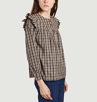 Helen Checked Blouse