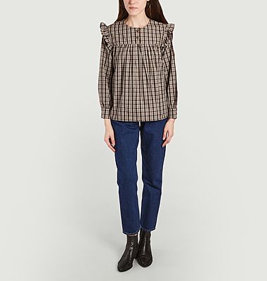 Helen Checked Blouse