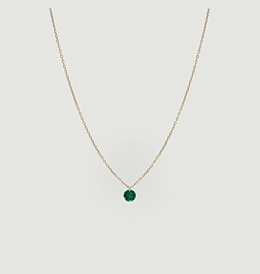 Dancing Green gold and emerald necklace