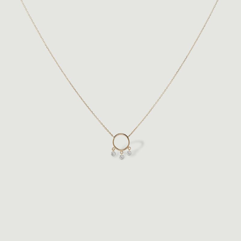 Bohème 3 gold and diamonds necklace - Persée Paris