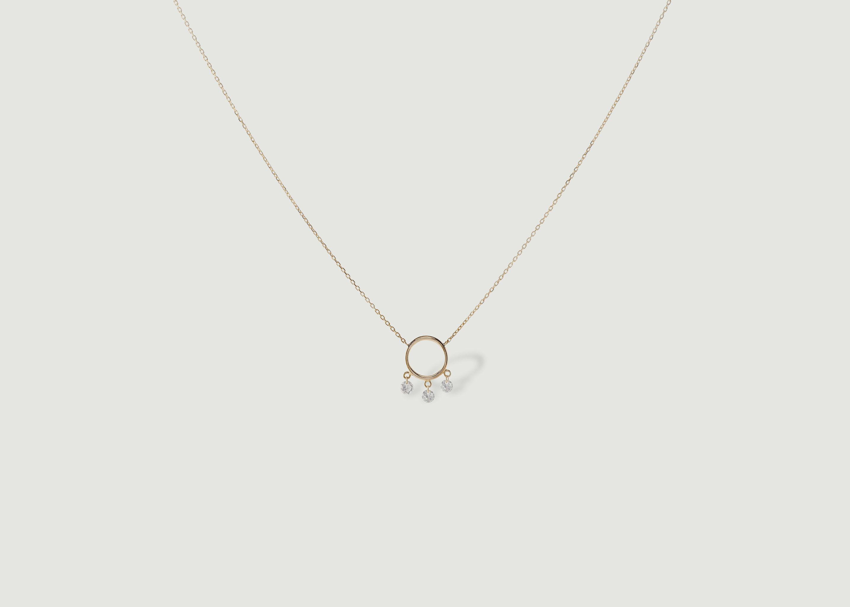 Bohème 3 gold and diamonds necklace - Persée Paris