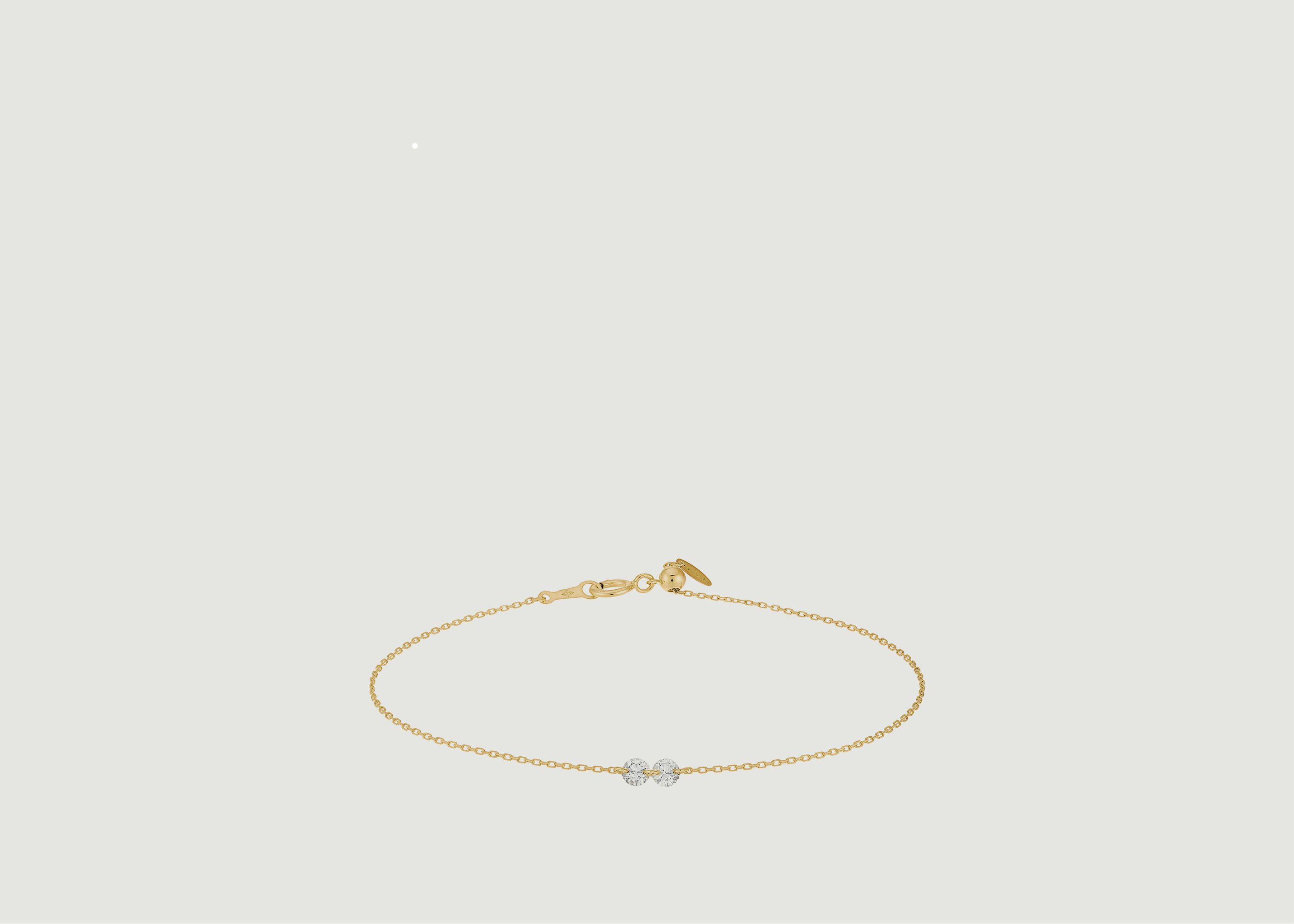 Danaé 2 bracelet in 18K yellow gold and diamonds - Persée Paris