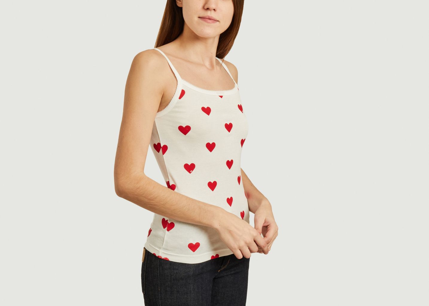 Débardeur bretelles coeurs - Petit Bateau