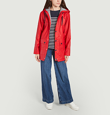 Iconic hooded raincoat
