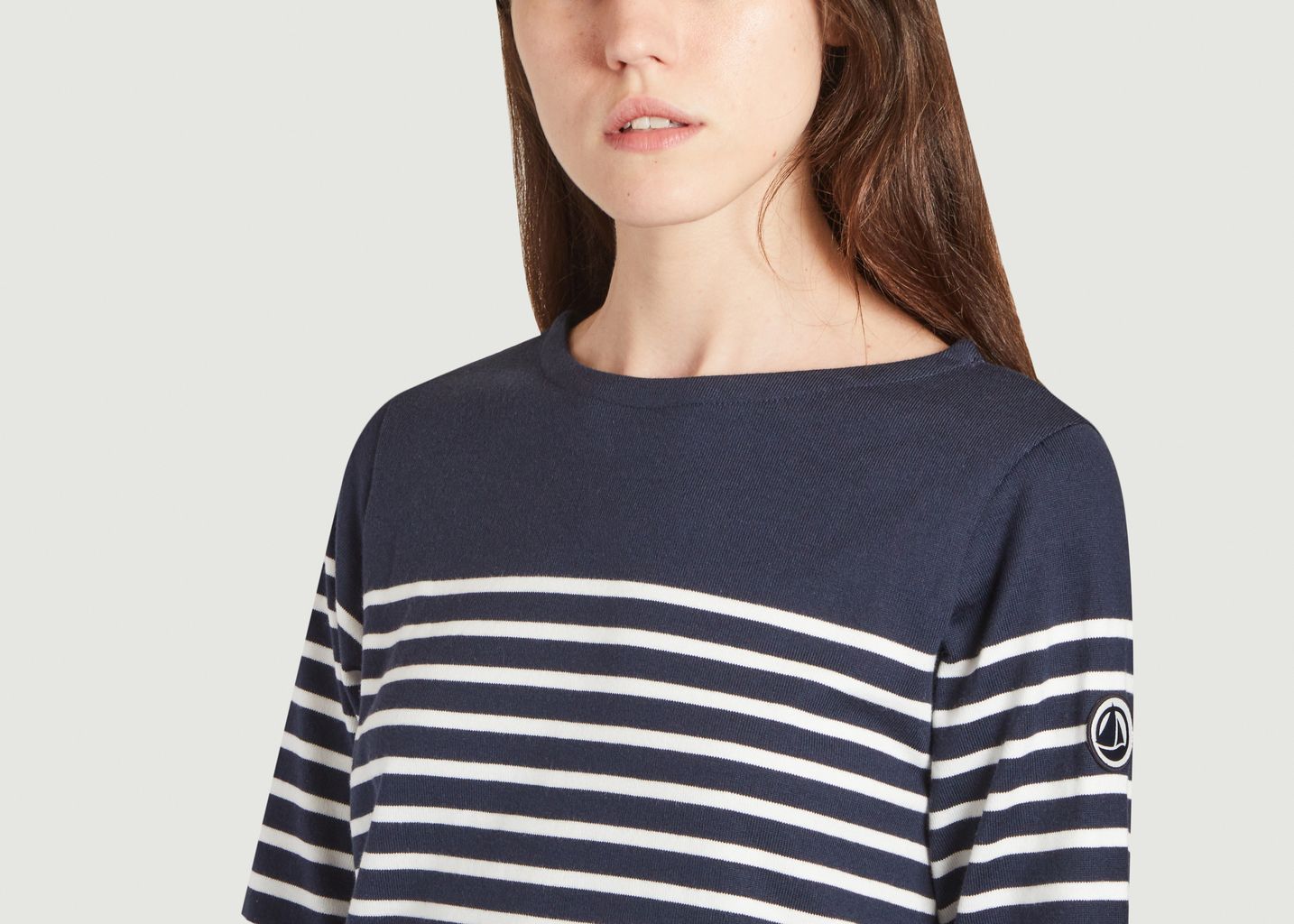 T-shirt marinière manches longues en coton - Petit Bateau
