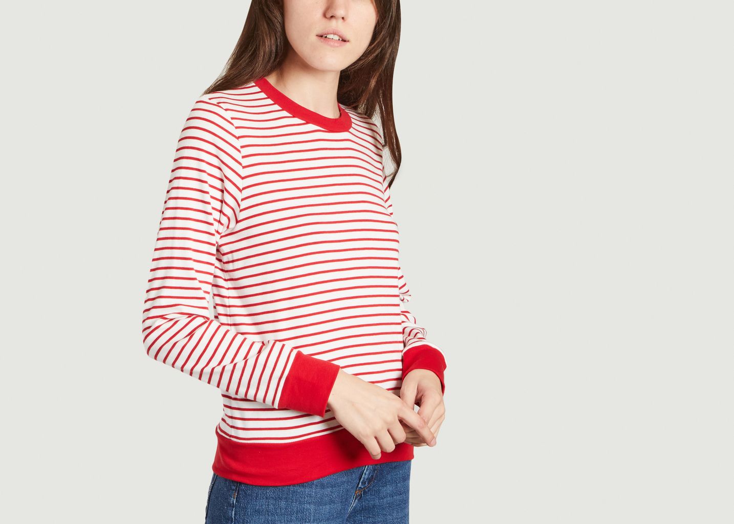 T-shirt marinière manches longues en coton - Petit Bateau