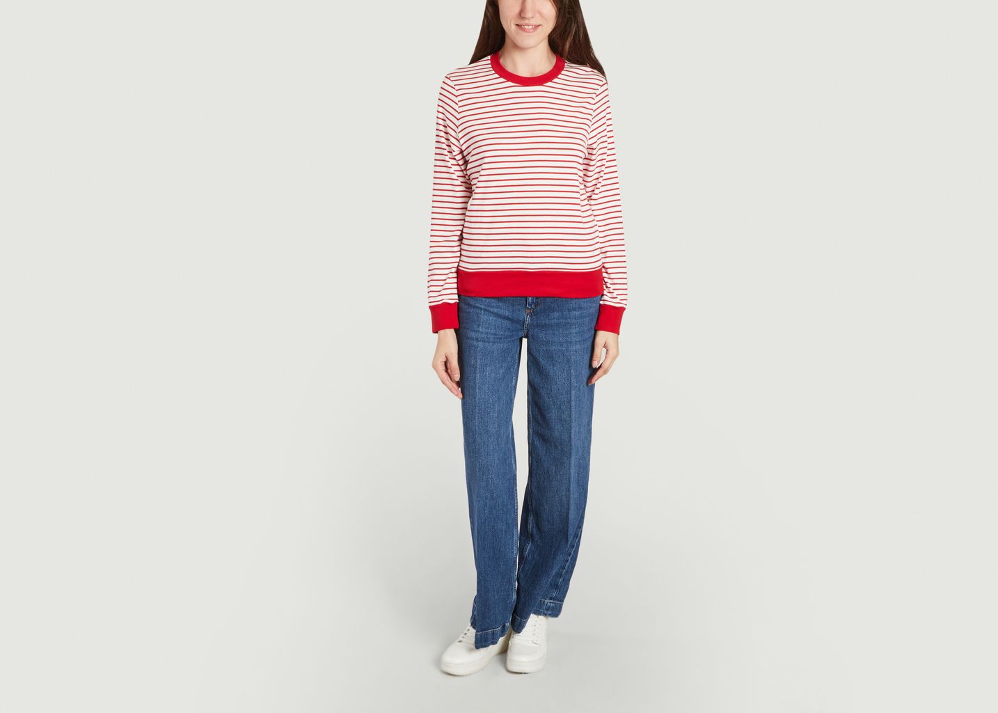 T-shirt marinière manches longues en coton - Petit Bateau