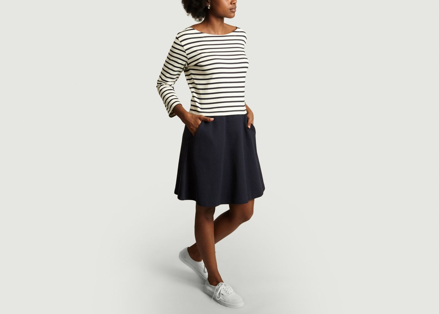 Robe ML Bleu Marine Petit Bateau L’Exception