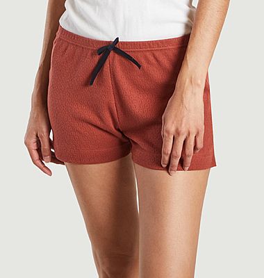 Openwork cotton shorts