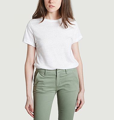 Plain linen t-shirt