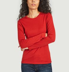 Long sleeve organic cotton T-shirt L'Iconique