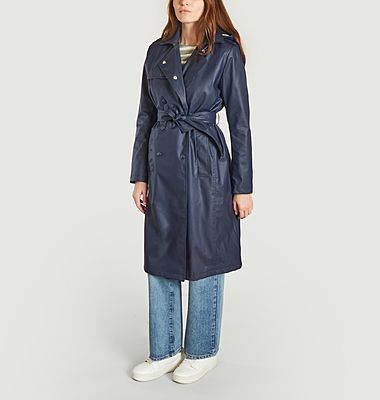 Hooded trench coat 