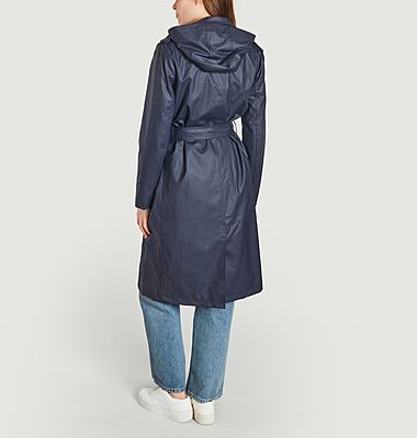 Hooded trench coat 