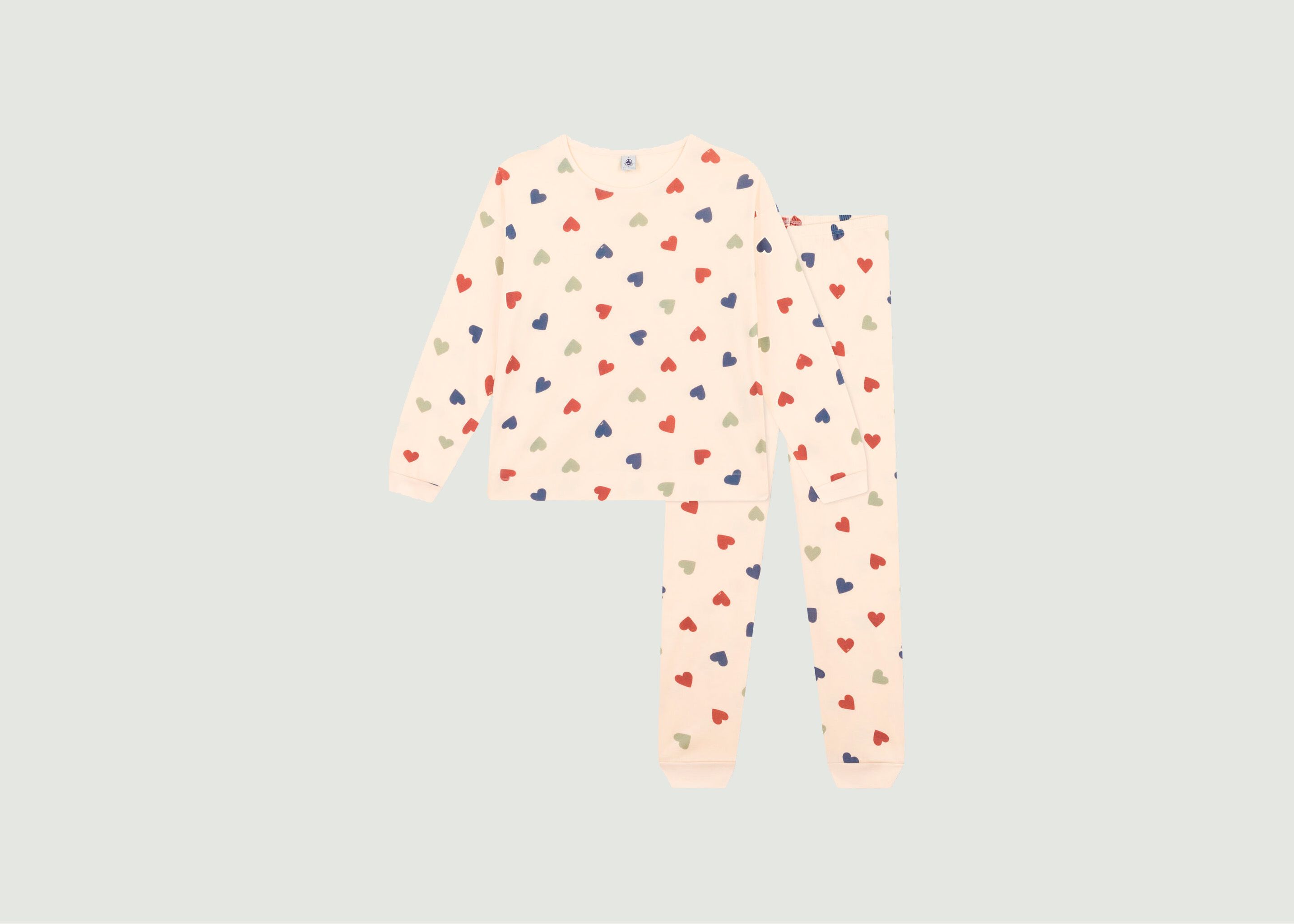Pyjama mit Herzmuster - Petit Bateau