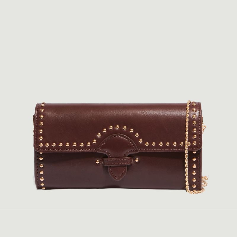 Cassandra Studs leather pouch bag - Petite Mendigote