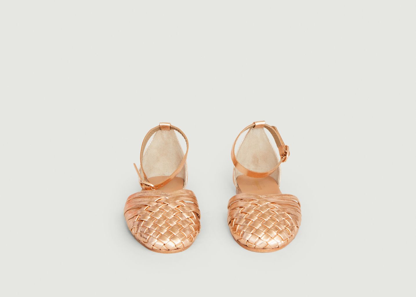Sandales en cuir métallisé Piccolo - Petite Mendigote