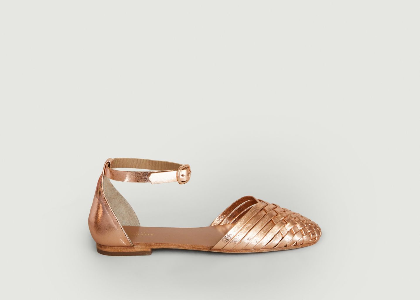 Piccolo metallic leather sandals - Petite Mendigote