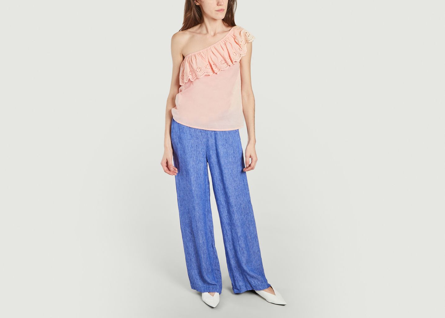 Asymmetrical cotton top Lauren - Petite Mendigote