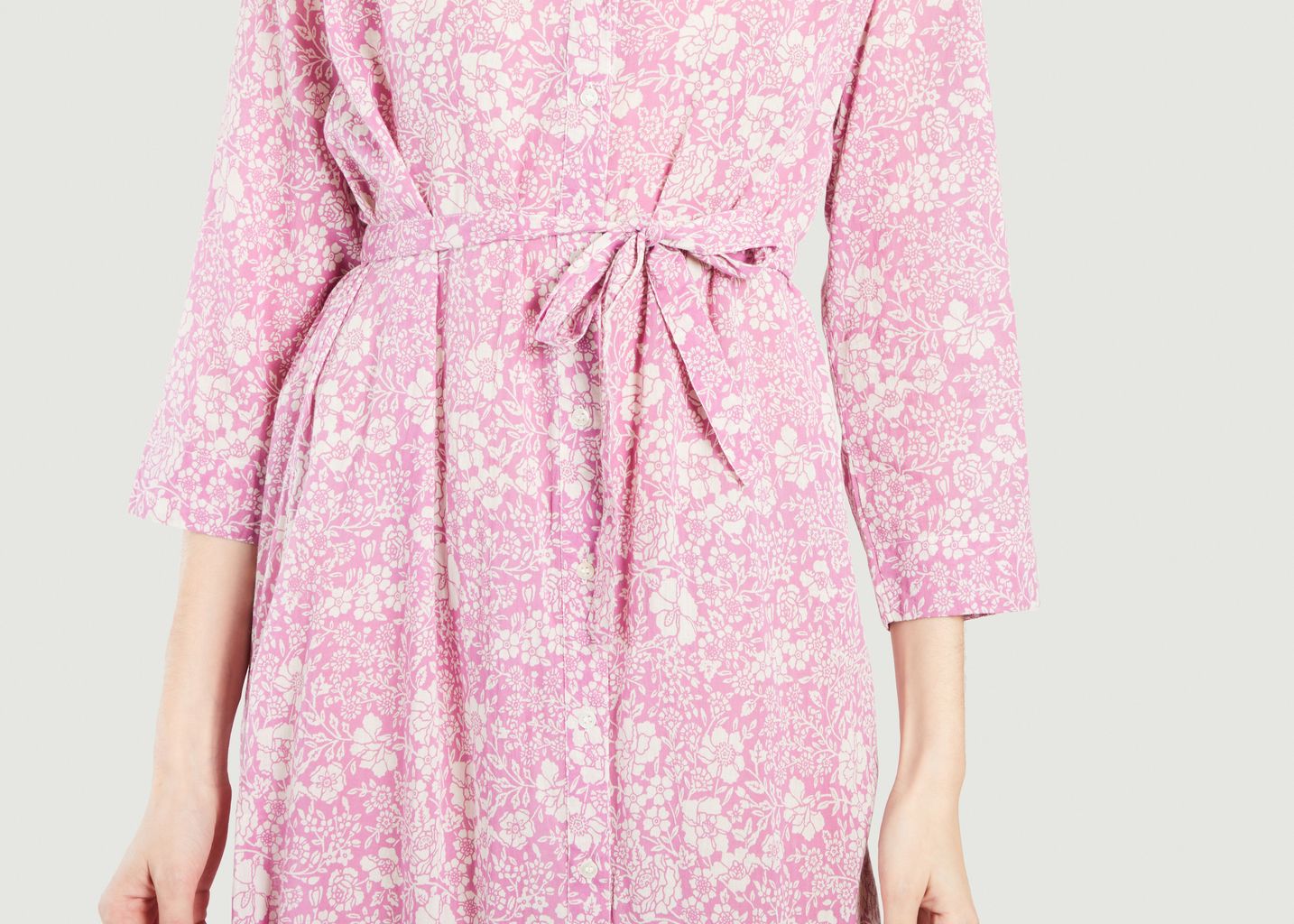 Long dress with floral pattern Tamara - Petite Mendigote