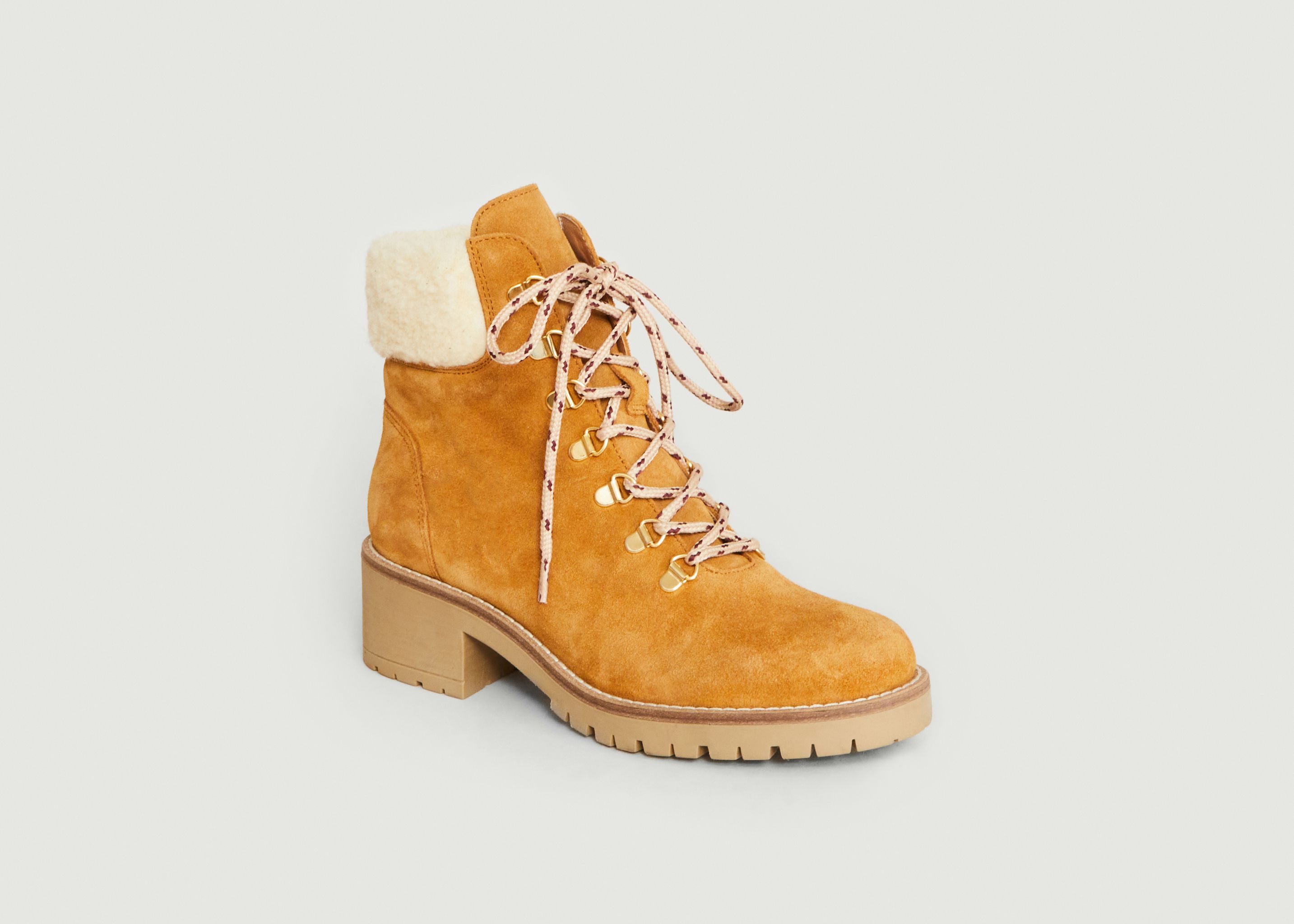 Seeun suede lace-up boots - Petite Mendigote