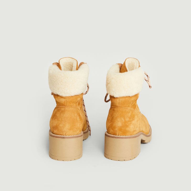 Seeun suede lace-up boots - Petite Mendigote