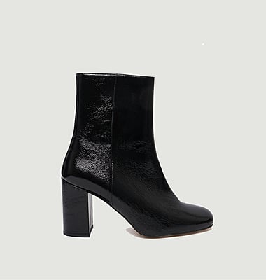 Bottines en cuir verni Pio