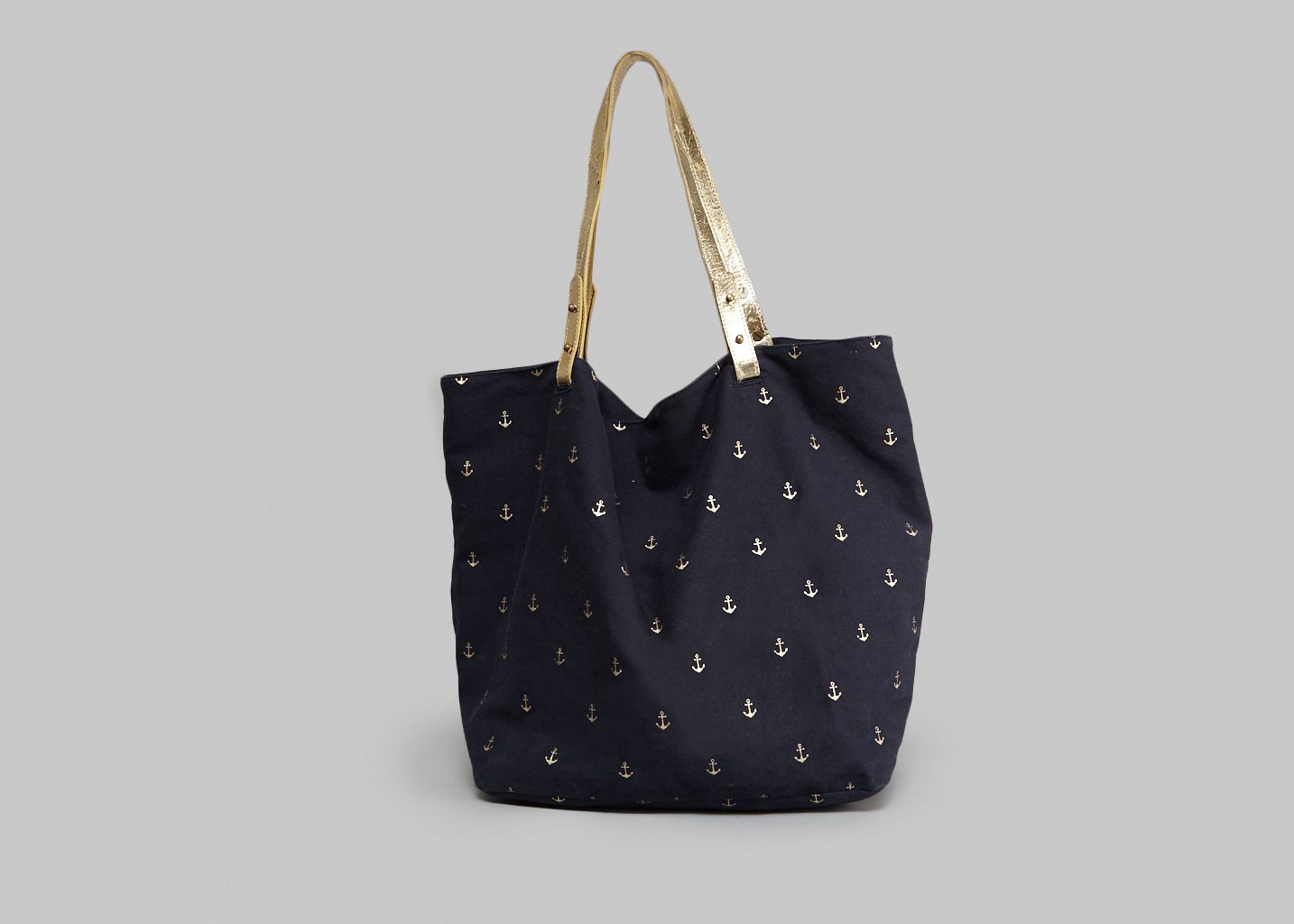 Cabas Chloé Ancre Petite Mendigote Bleu Marine L'Exception