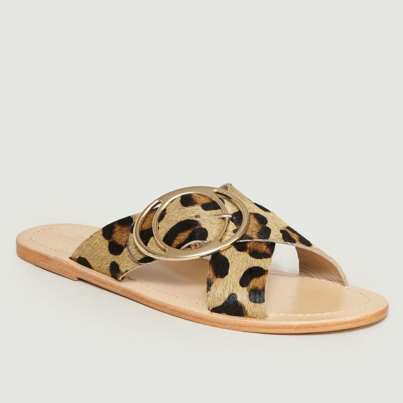 Redford Leopard Printed Sandals - Petite Mendigote