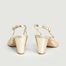 Renato Foil Nappa Leather Heeled Sandals - Petite Mendigote