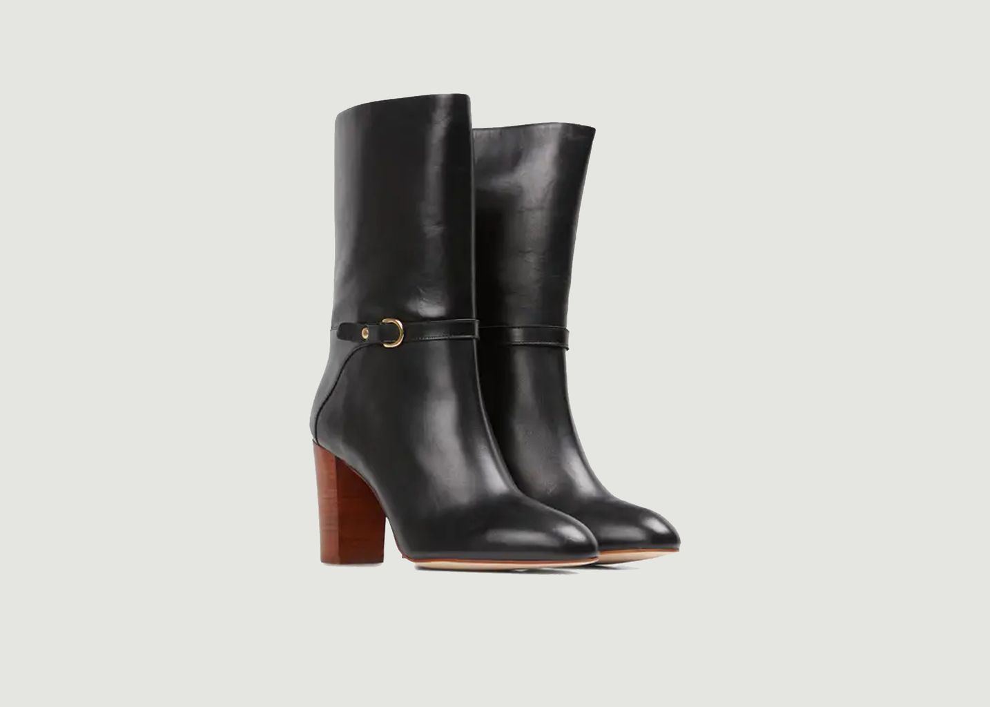 Isaak mid-high leather boots - Petite Mendigote