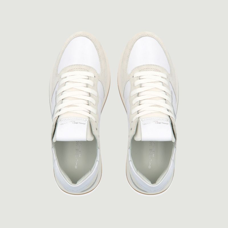 Sneakers en cuir de veau bi-matière TRPX - Philippe Model