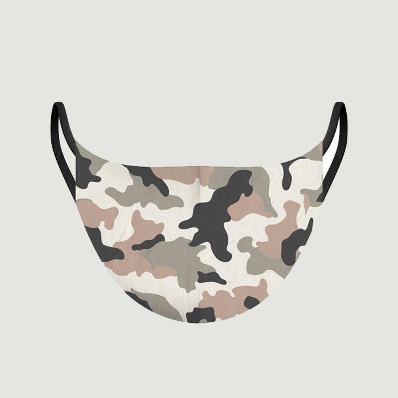 Masque en tissu motif camouflage - Pôdevache