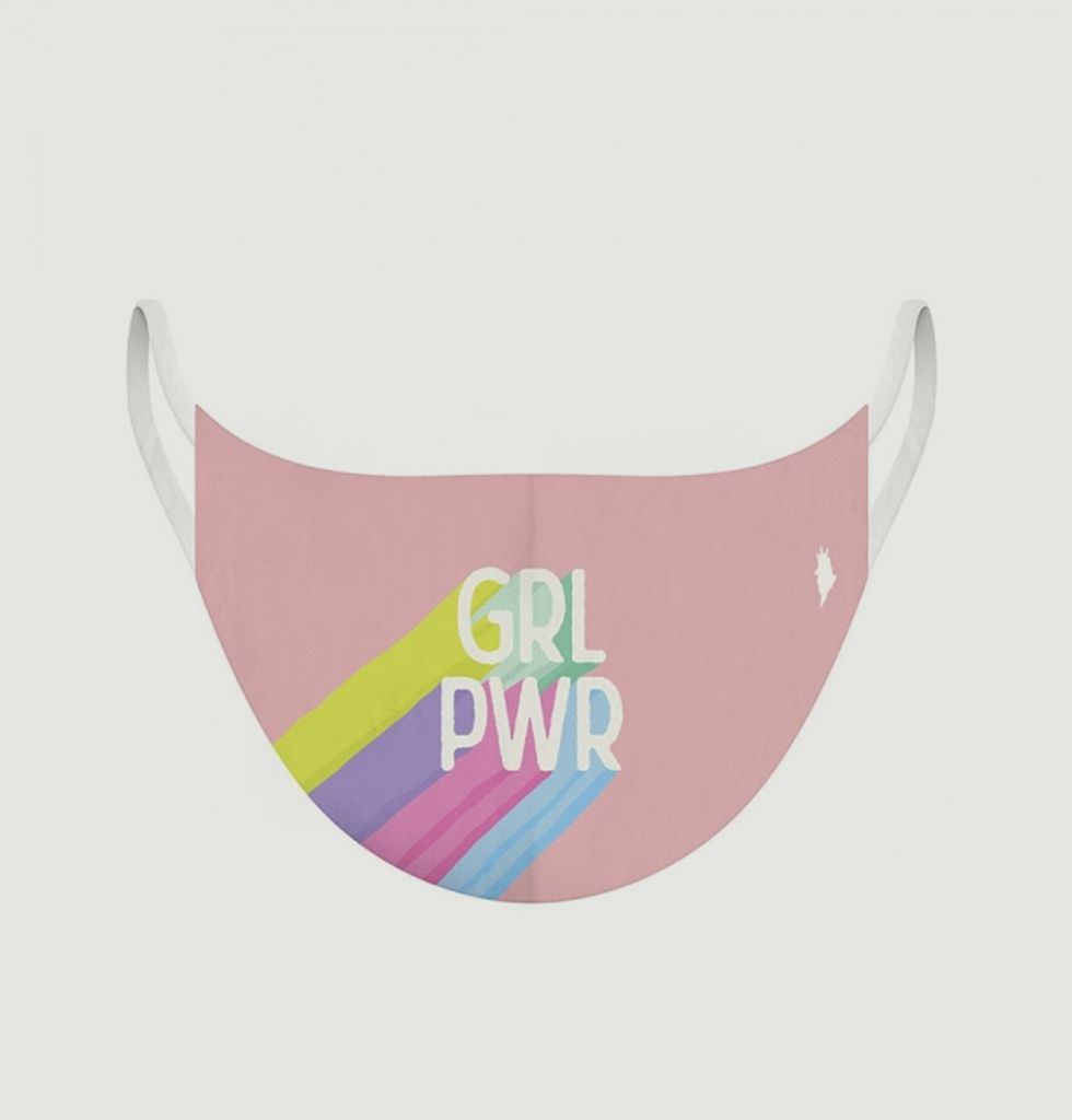 Masque en tissu Grl Pwr Multicolore Pôdevache L'Exception