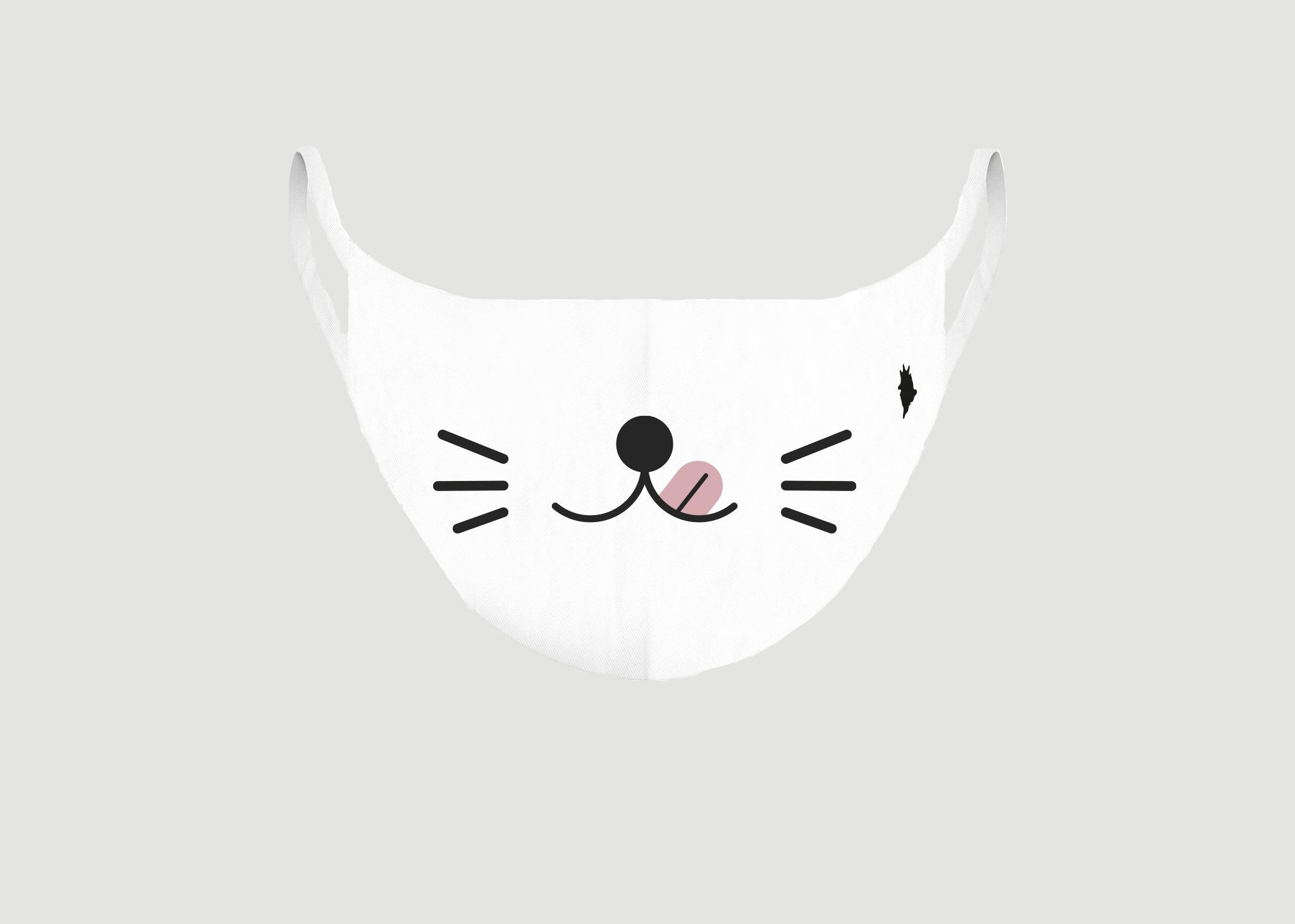 Kawai Cat fabric child mask - Pôdevache