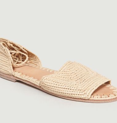 S19-02 Raphia Open Toe Sandals