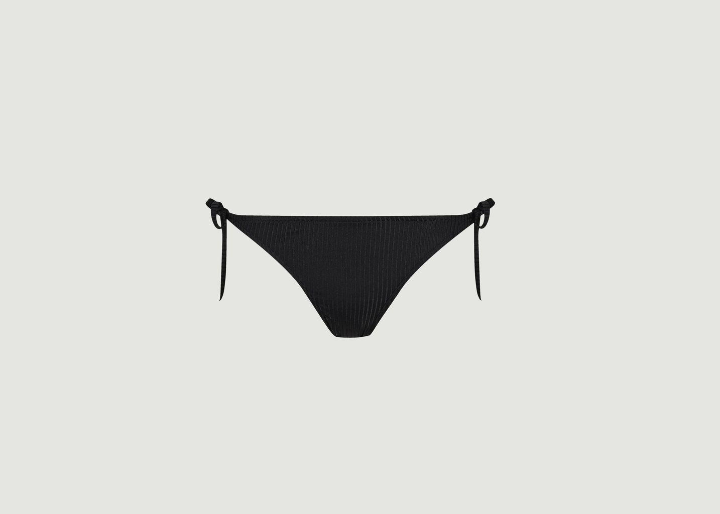 Bikini Bottom n°2 - Satin Black Stripe - Posidonie