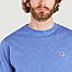 matière T-Shirt Bleu Logo Zebra en Coton - PS by PAUL SMITH