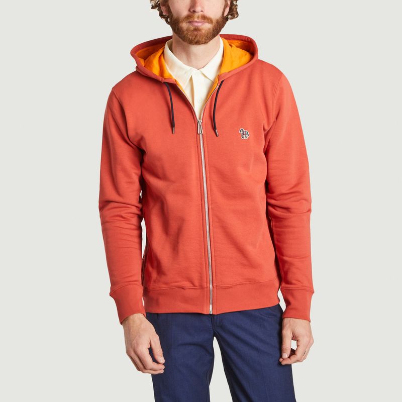 Organic cotton zipped hoodie - PS by PAUL SMITH