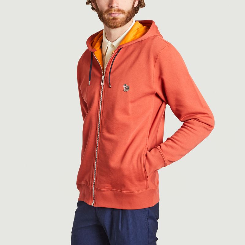 Organic cotton zipped hoodie - PS by PAUL SMITH
