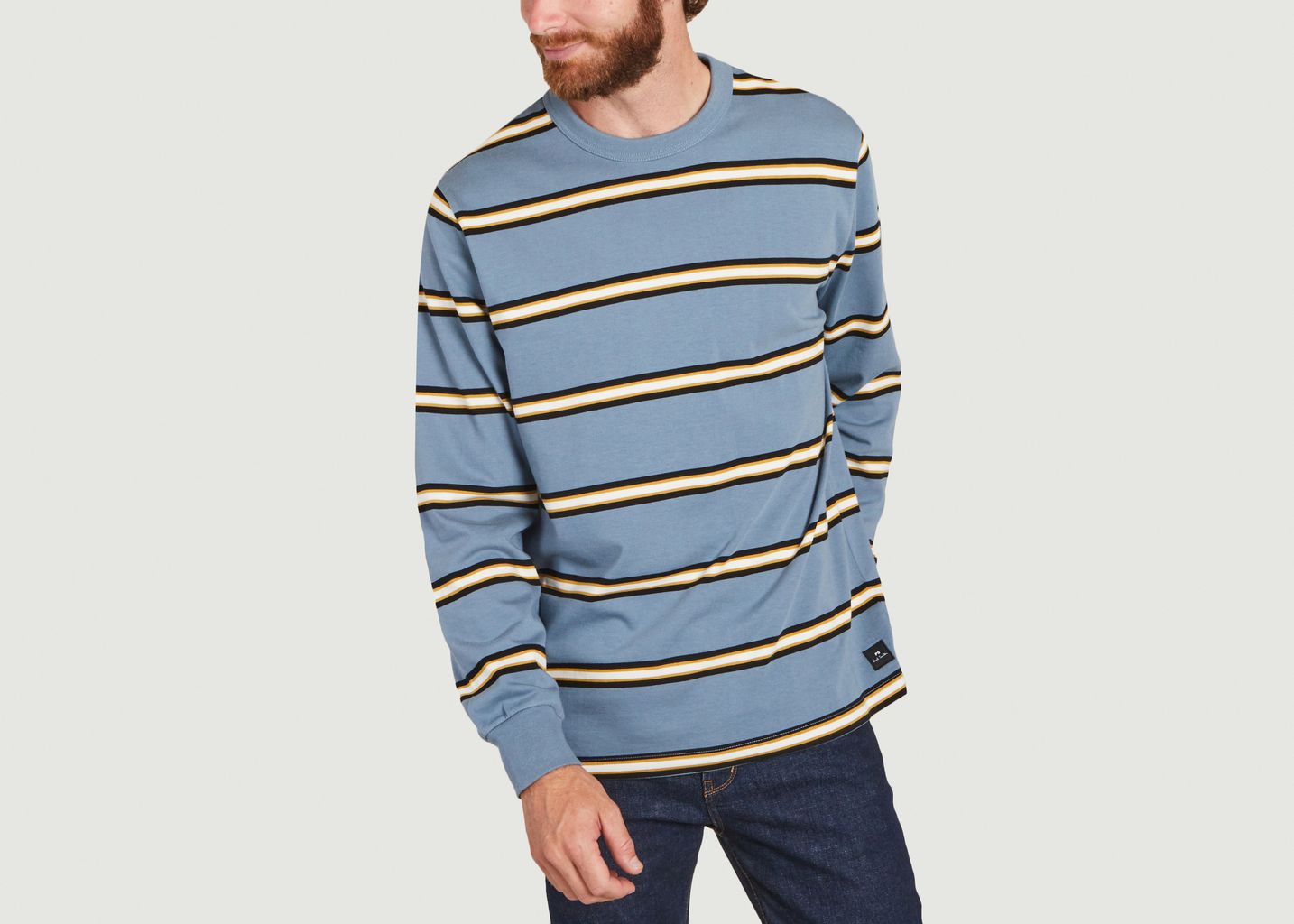 Long sleeved striped organic cotton T-Shirt - PS by PAUL SMITH