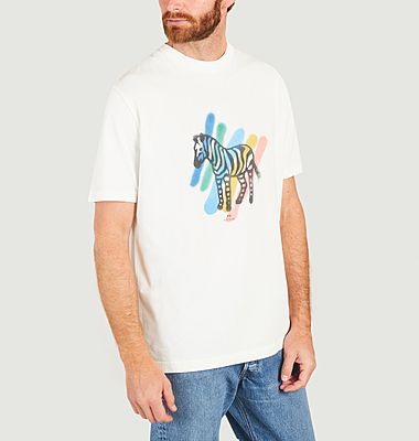 T-shirt en coton bio Broad Stripe Zebra