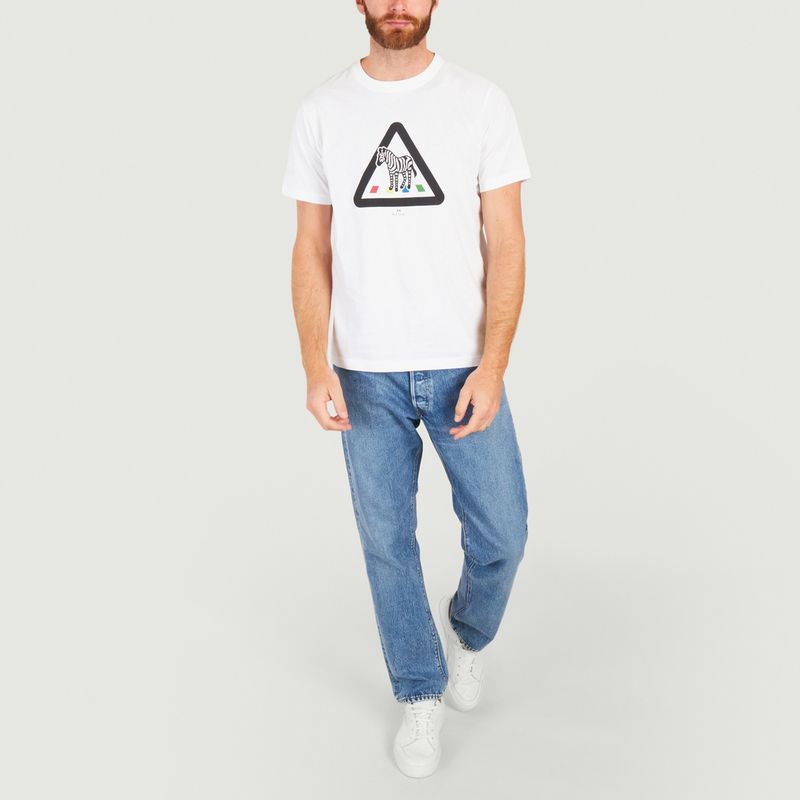 Zebra Crossing fitted t-shirt - PS by PAUL SMITH