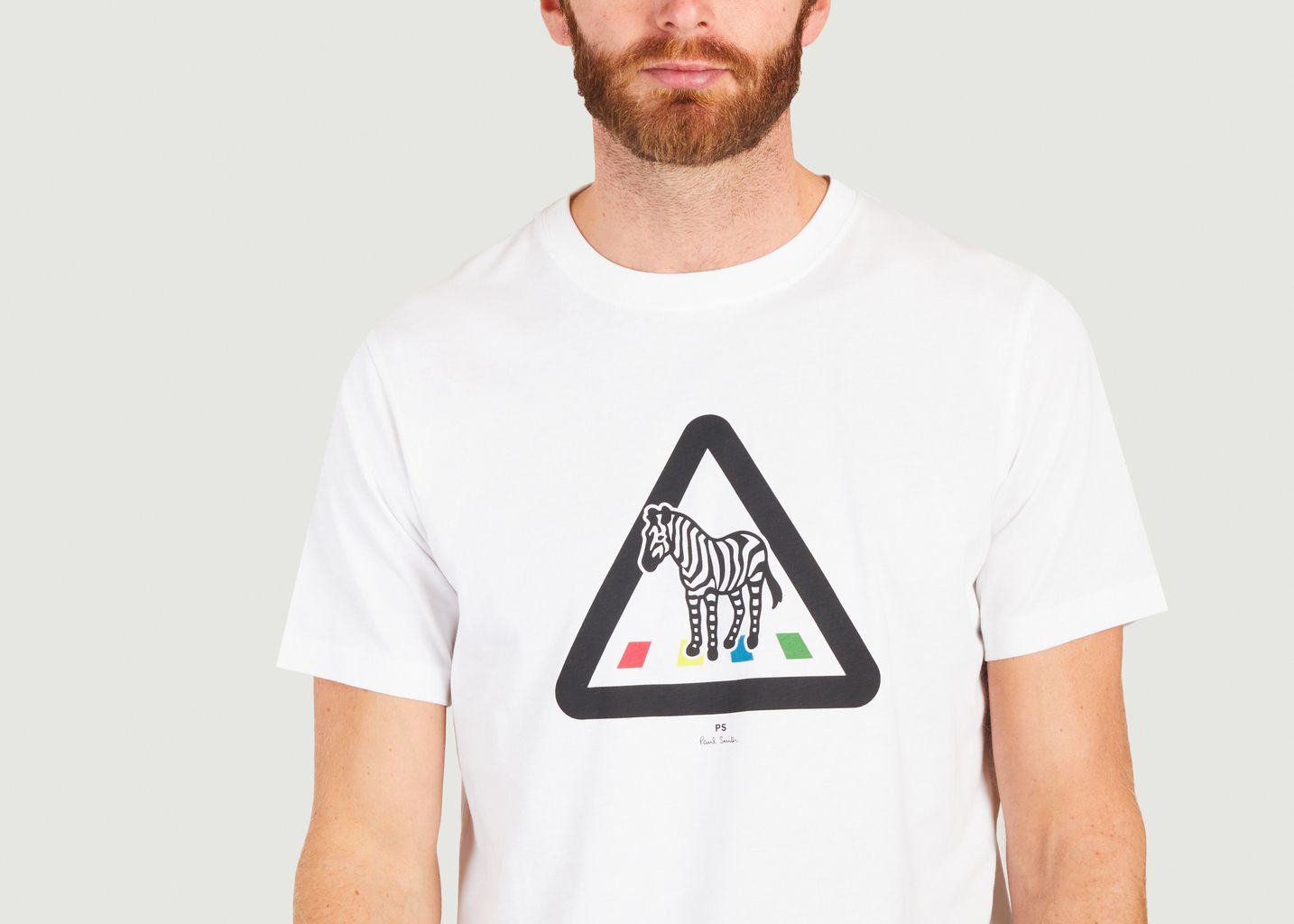 Zebra Crossing fitted t-shirt - PS by PAUL SMITH