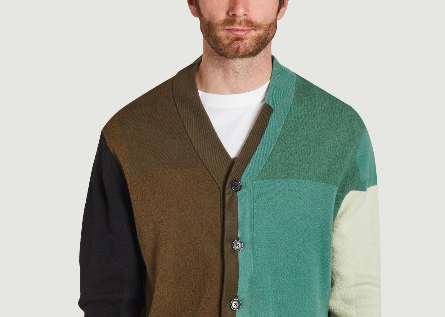 Colorful cotton blend cardigan - PS by PAUL SMITH