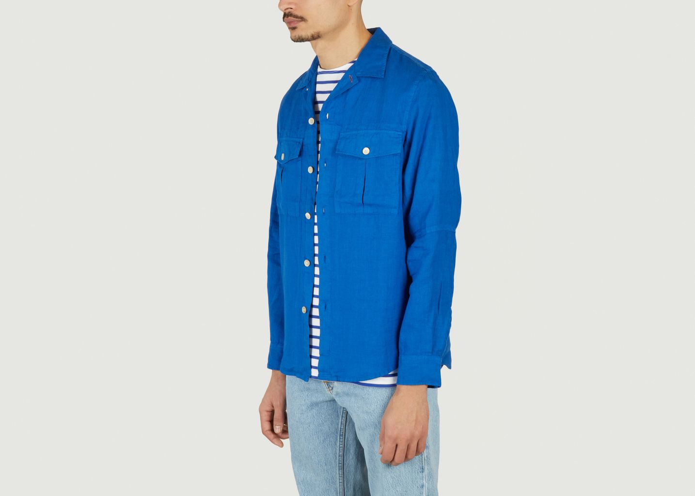 Mens L/S Casual Fit Utility Shirt - PS by PAUL SMITH